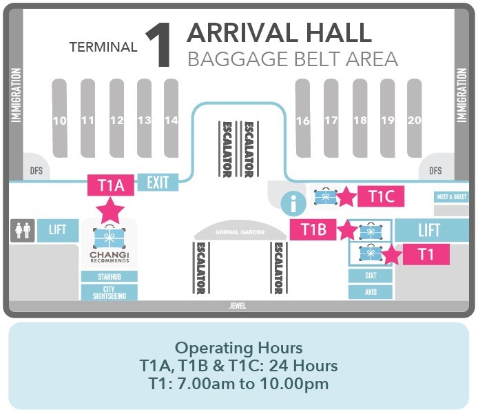 Changi Recommends Booth at Terminal 1