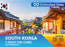 South Korea 3 Days Unlimited Data