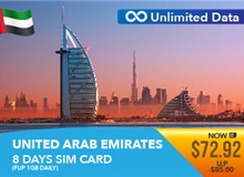 United Arab Emirates 8 Days Unlimited Data