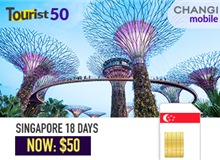 Changi Mobile $50 Singapore Tourist Sim (Valid For 18 Days)
