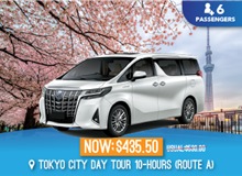 Japan - Tokyo Private Chartered Tour - 6 Seater (Route A)