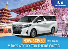 Japan - Tokyo Private Chartered Tour - 6 Seater (Route D)
