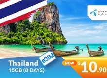 Thailand Dtac E-sim 8 Days 15GB Data