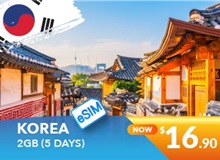 South Korea 5 Days E-sim Unlimited Data With 2GB High Speed