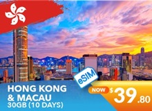 Hong Kong And Macau 10 Days E-sim Unlimited Data 30GB High Speed