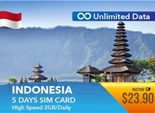 Indonesia 5 Days Unlimited Data 2GB High Speed Daily Sim Card