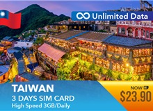 Taiwan 3 Days Unlimited Data 5G 3GB High Speed Sim Card