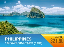 Philippines 10 Days High Speed Data Sim Card 1GB