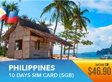 Philippines 10 Days High Speed Data Sim Card 5GB