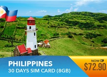 Philippines 30 Days High Speed Data Sim Card 8GB