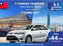 Taiwan Taoyuan International Airport - Taipei City (4 Seater) One Way Transfer