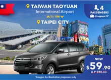 Taiwan Taoyuan International Airport - Taipei City (5 Seater) One Way Transfer