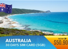 Australia 30 Days High Speed Data Sim Card 5GB