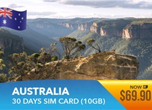Australia 30 Days High Speed Data Sim Card 10GB