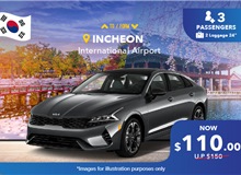 South Korea Incheon Airport - Seoul City Zone 1/ Gimpo Airport, One Way Transfer (5 Seater)