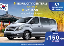 South Korea Incheon Airport - Seoul City Zone 2, One Way Transfer (10 Seater)