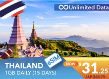 THAILAND 15 DAYS E-SIM UNLIMITED DATA 1GB HIGH SPEED DAILY