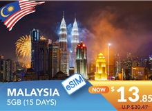 MALAYSIA 15 DAYS E-SIM UNLIMITED DATA 5GB HIGH SPEED