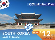 SOUTH KOREA 5 DAYS E-SIM 5GB HIGH SPEED