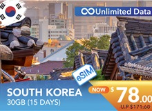 South Korea 15 Days E-sim 30GB Data