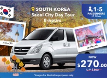 South Korea (Seoul City) Private Car Charter 8 Hours - 9 Seater