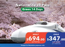 Nationwide JR Pass Green 14 Days Adult