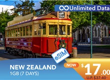 NEW ZEALAND 7 DAYS E-SIM UNLIMITED DATA 1GB HIGH SPEED