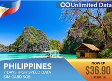 Philippines 7 Days High Speed Data Sim Card 5GB