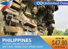 Philippines 10 Days Unlimited Data Sim Card 500MB High Speed Daily