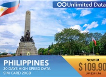 Philippines 30 Days High Speed Data Sim Card 20GB