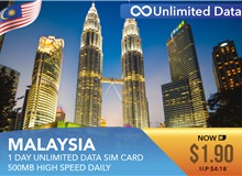 Malaysia 1 Day Unlimited Data Sim Card 500MB High Speed Daily