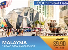 Malaysia 15 Days Data Sim Card 3GB