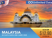 Malaysia 30 Days Data Sim Card 3GB