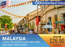 Malaysia 5 Days Unlimited Data Sim Card 3GB High Speed Daily
