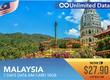 Malaysia 7 Days Data Sim Card 10GB