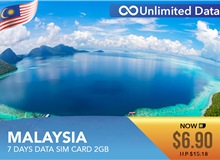Malaysia 7 Days Data Sim Card 2GB
