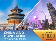 China And Hong Kong 7 Days Sim Card