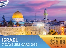 Israel 7 Days Sim Card 3GB