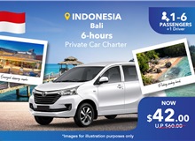 (Indonesia) Bali 6 Hours Private Car Charter - 7 Seater