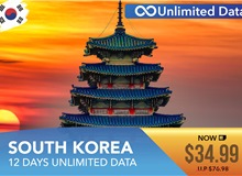 South Korea 12 Days Unlimited Data