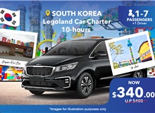 South Korea (Legoland) Private Car Charter 10 Hours, Group Of 1-7
