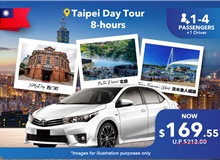 Taiwan - Taipei 8 Hours Private Car Charter Non Peak (5 Seater)