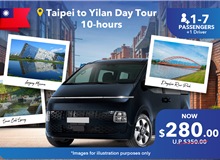 Taiwan - Taipei To Yilan 10 Hours Private Car Charter Non Peak (8 Seater)