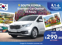 South Korea (Everland) Private Car Charter 10 Hours, Group Of 1-6