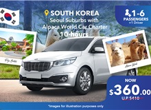 South Korea Seoul Suburb/alpaca World/vivaldi Park Private Car Charter 10 Hours, Group Of 1-6