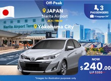 Japan Narita Airport - Yokohama City, One Way Transfer Non-peak (5 Seater)