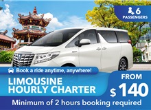 Singapore Limousine Hourly Charter (6-seater)
