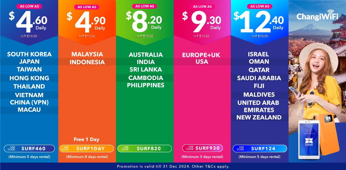 Promotions ChangiWiFi Changi