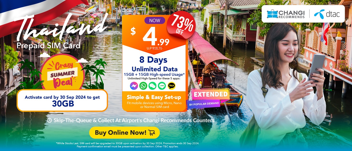 Overseas Prepaid SIM Cards Changi
