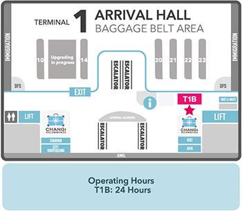 changi airport terminal 1 map